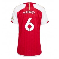Arsenal Gabriel Magalhaes #6 Replica Home Shirt Ladies 2023-24 Short Sleeve